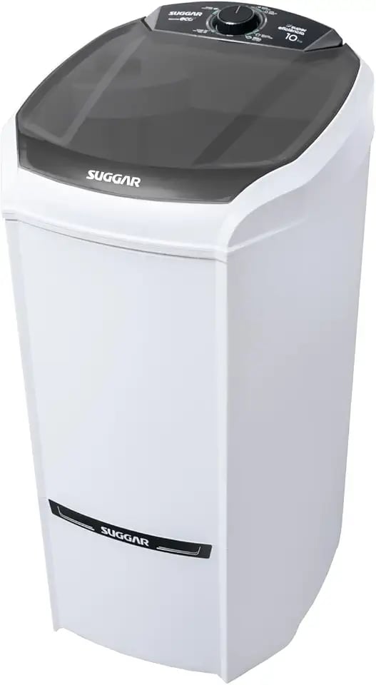Lavadora Suggar Lavamax Eco 10kg branca semiautomática