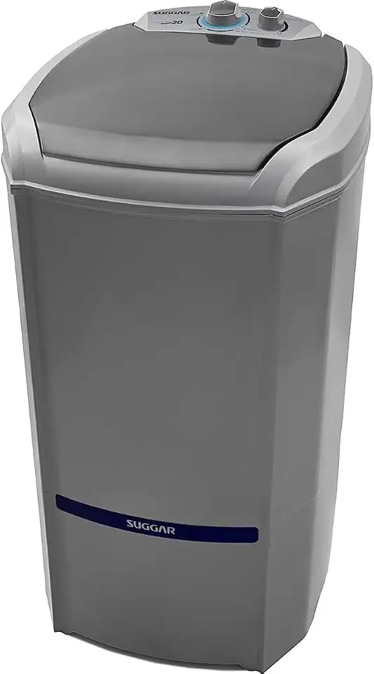 Lavadora Suggar Lavamax Eco 20kg prata semiautomática