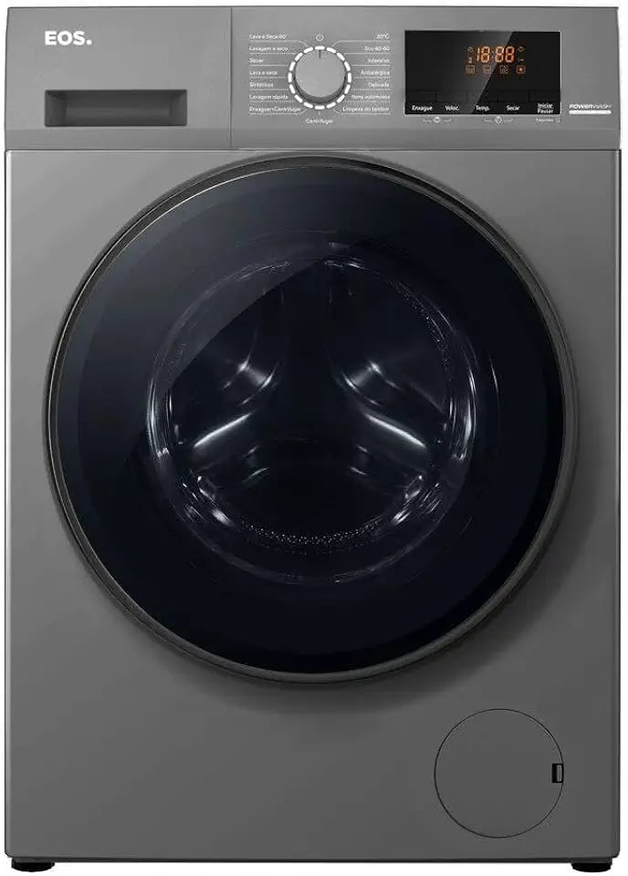Lava e seca Eos 10,1kg Power Wash na cor titanium