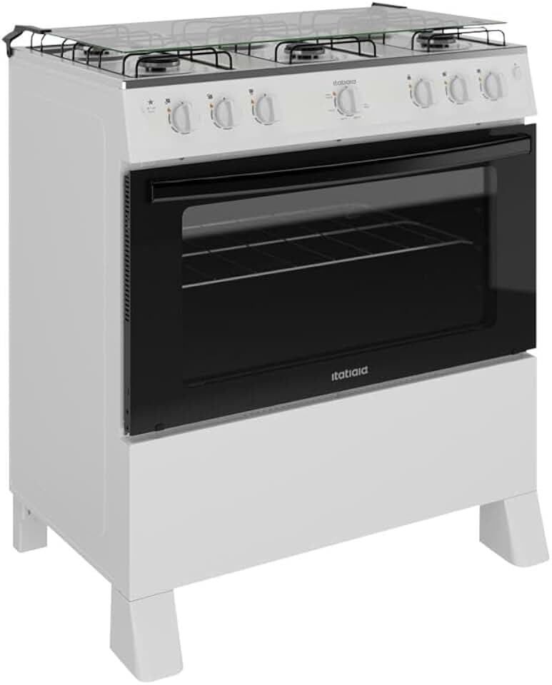 Fogão Itatiaia Star New de 6 bocas branco com forno de 82 litros