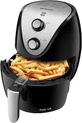 Air fryer Mondial AF-30 I de 3,5 litros preta com inox