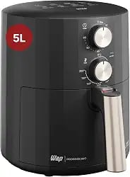 WAP Fritadeira Elétrica Air Fryer Grand Family de 5 litros preta