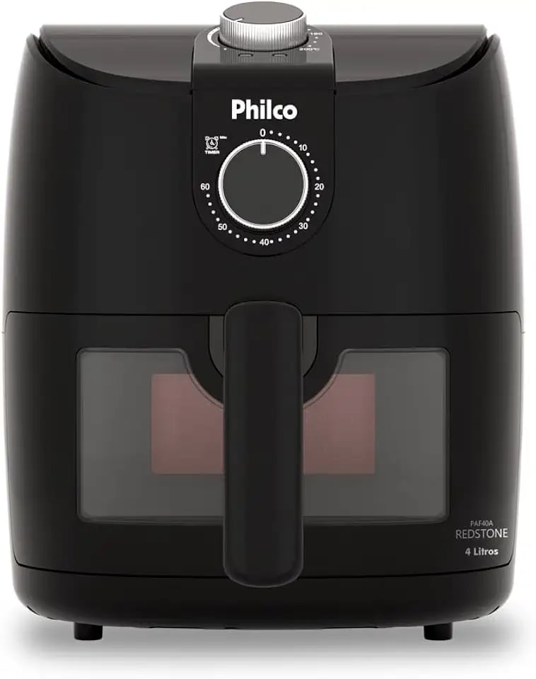 Air fryer Philco PAF40A de 4 litros com revestimento cerâmico Redstone