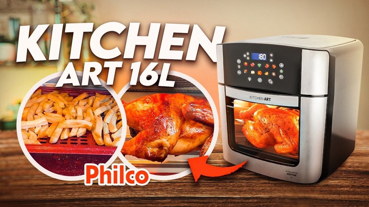 Vídeo analisando se uma air fryer oven completa vale a pena