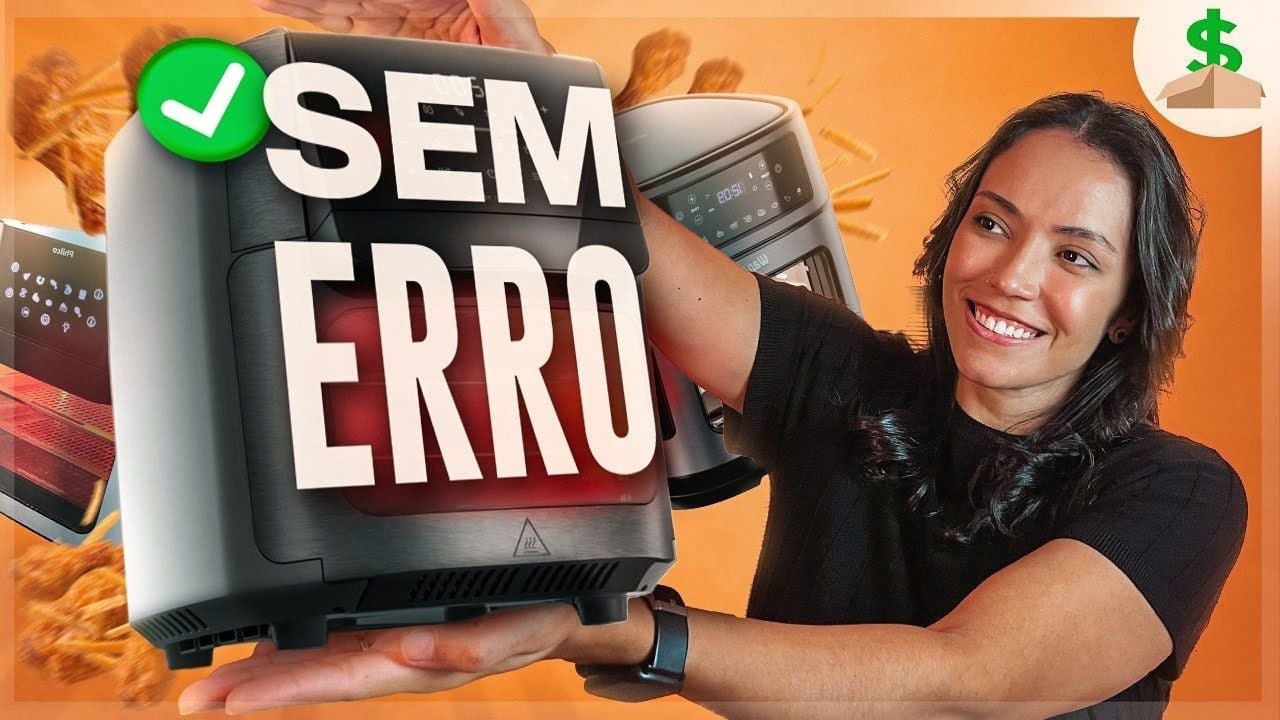 Vídeo comparando as melhores air fryers oven de 2026