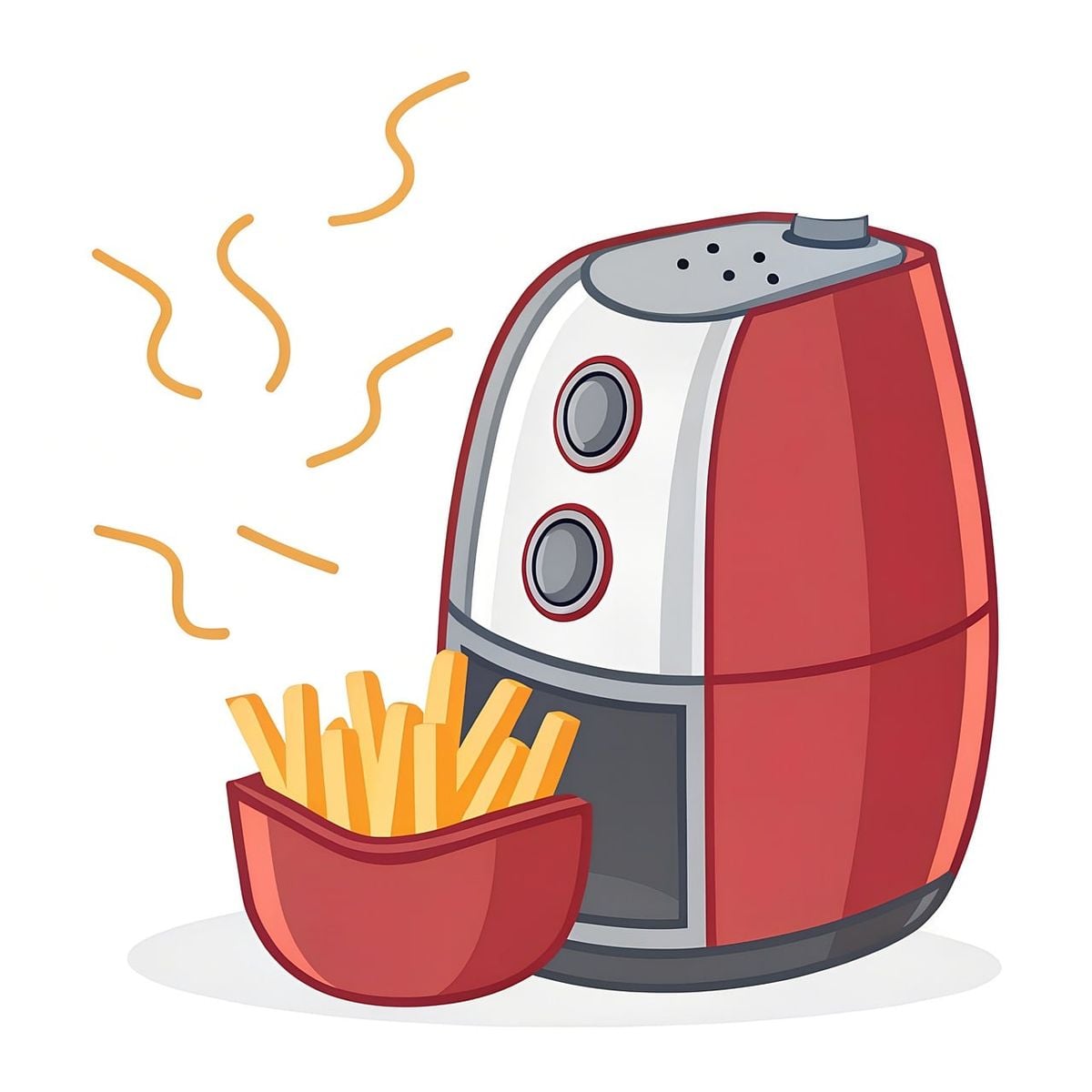 Air fryer no formato forno 25 litros preparando uma fornada de batatas