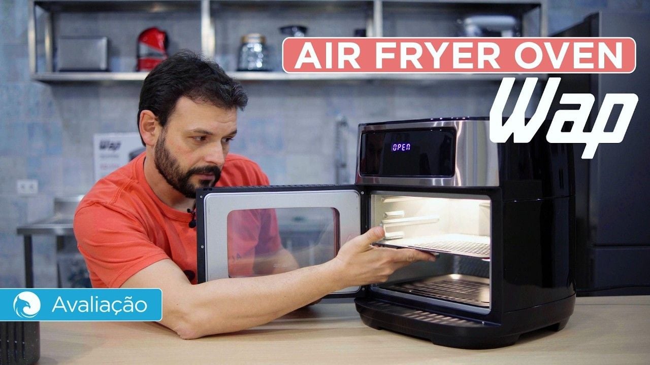 Vídeo da Harpyja avaliando a air fryer oven da WAP de 12 litros