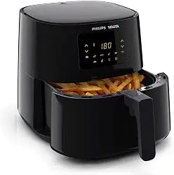 Airfryer Philips Walita Essential XL Digital preta de 6,2 litros 110V