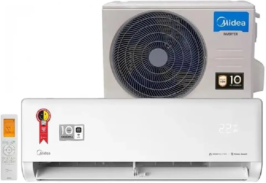 Ar-condicionado split Midea AI Ecomaster 9000 BTUs frio de baixo consumo