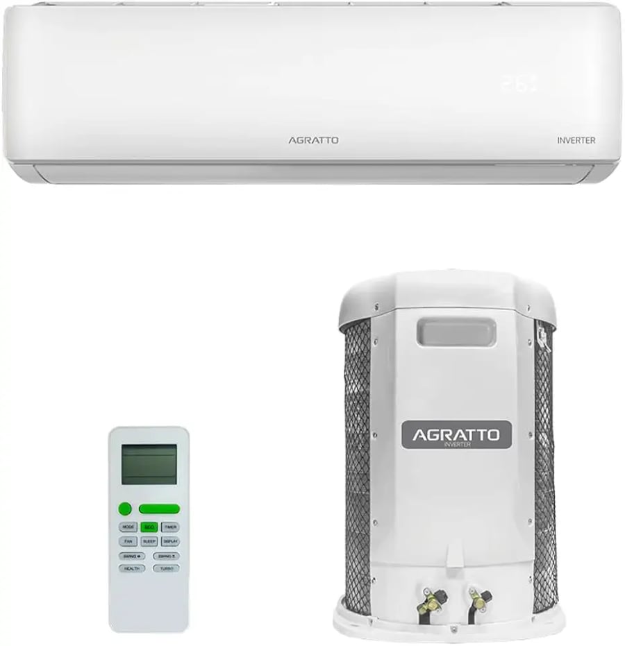 Ar condicionado split Agratto Liv Top inverter 30.000 BTUs R-32 só frio