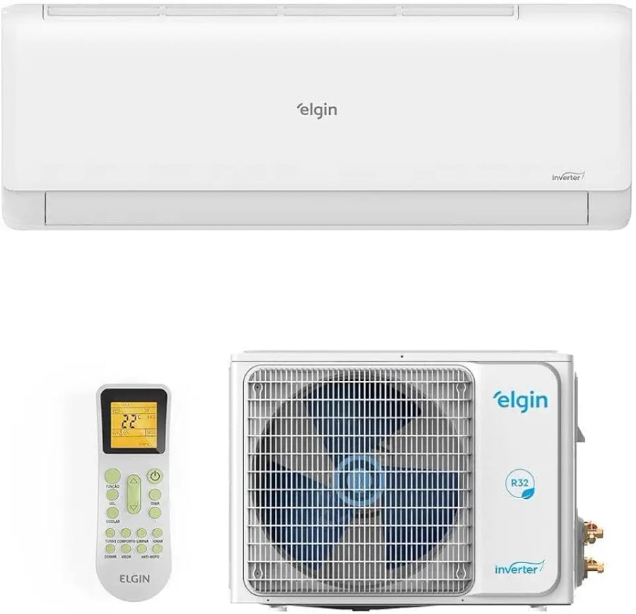 Ar condicionado split Elgin Eco Inverter II Wi-Fi 30000 BTUs quente e frio