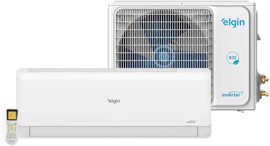 Ar condicionado split hi wall Elgin Eco Inverter wifi 30000 BTUs frio