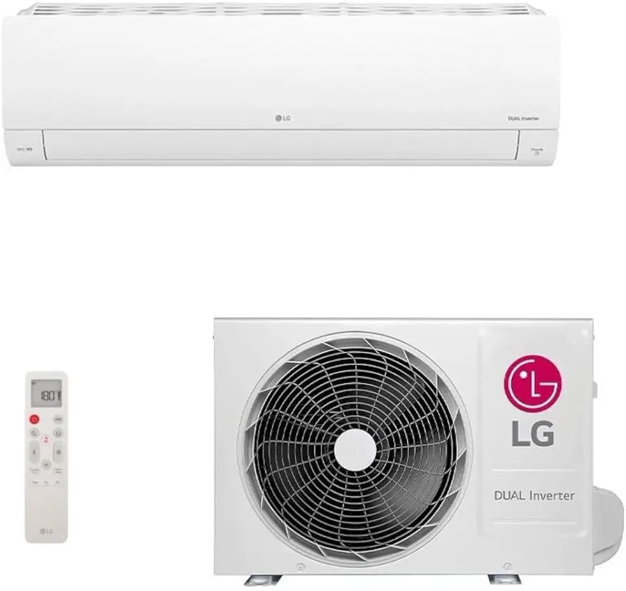 Ar condicionado hi wall LG Dual Inverter Voice AI 9000 BTUs quente e frio