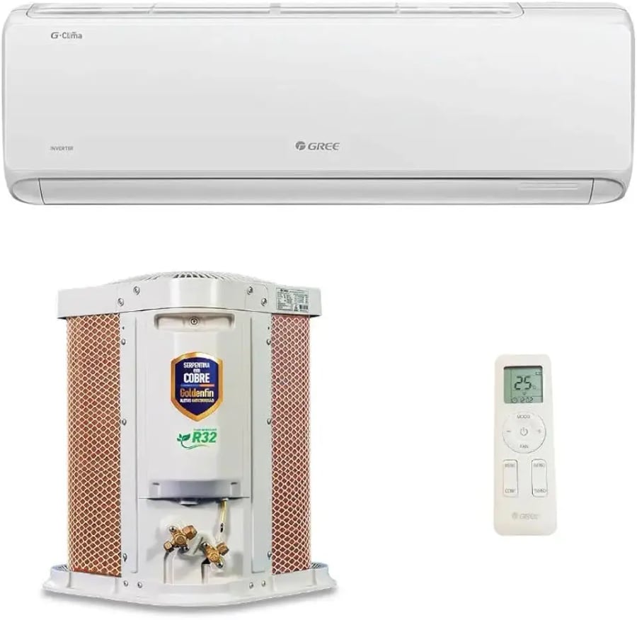 Ar-condicionado split hi-wall inverter G-Clima Gree 12.000 BTUs frio