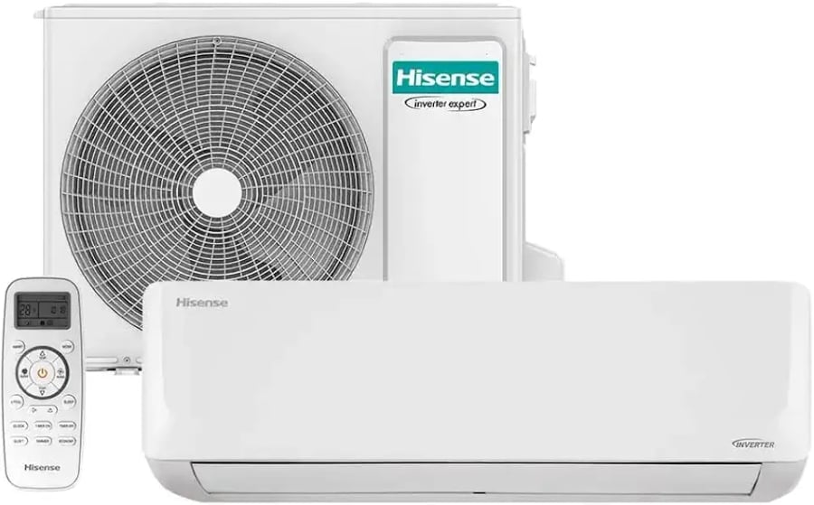 Ar-condicionado split hi wall inverter Hisense Wi-Fi 9000 BTU quente e frio