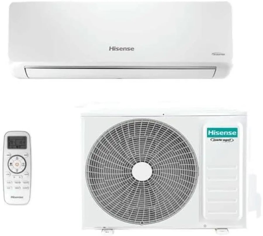Ar-condicionado split inverter Hisense R-32 hi-wall 9000 BTUs quente e frio
