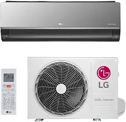 Ar-condicionado hi wall LG Dual Voice Artcool 12.000 BTUs quente e frio 220V R-32