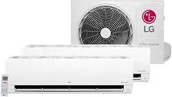 Bi split Dual Inverter LG 2x9000 com comando de voz e inteligência artificial