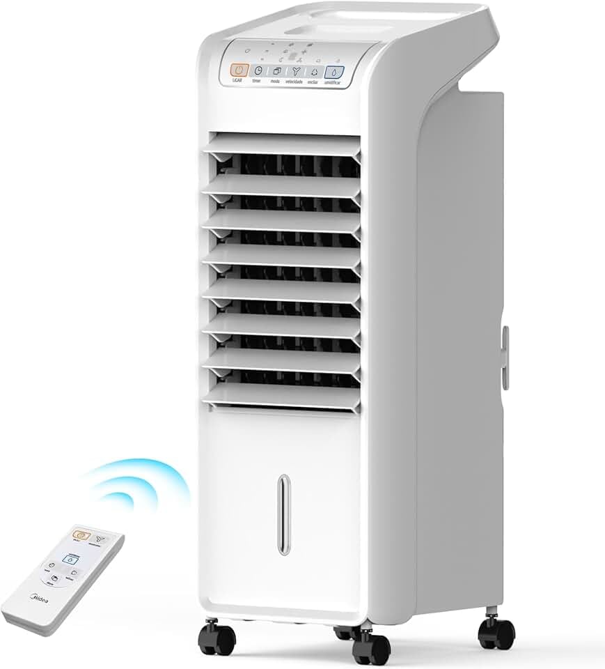Climatizador de ar frio Midea AKAF2 branco 60W com 4,5 litros
