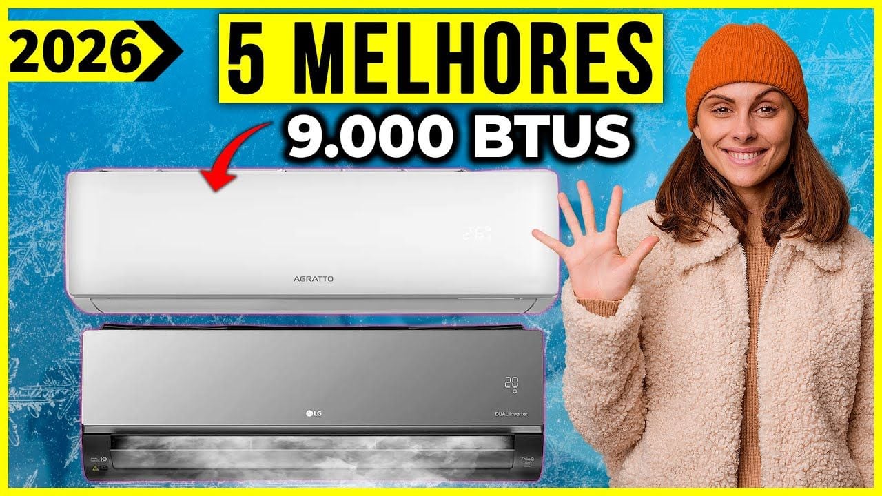 Vídeo com os melhores ar-condicionado de 9000 BTUs