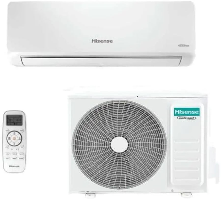 Ar-condicionado split inverter Hisense R-32 12000 BTUs quente e frio Wi-Fi
