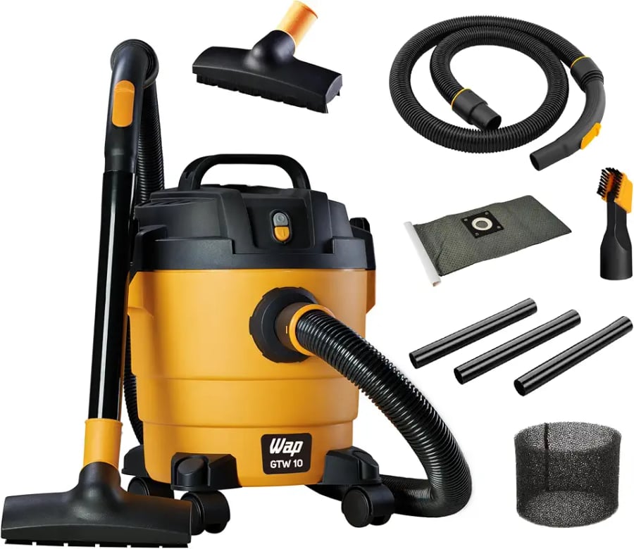 Aspirador de pó e água WAP GTW 10 compacto versão 127V