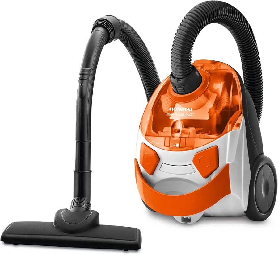 Aspirador de pó Mondial HEPA Turbo 2000 AP-15 1500W branco e laranja