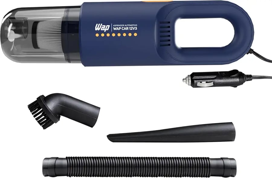 Aspirador automotivo portátil WAP 12V 420 ml com filtro HEPA