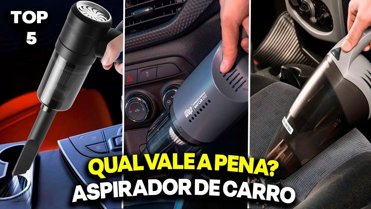 Vídeo comparando os melhores aspiradores de pó para carro
