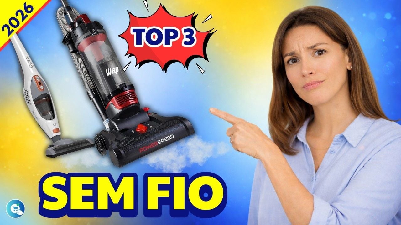 Vídeo com os melhores aspiradores verticais sem fio de 2026