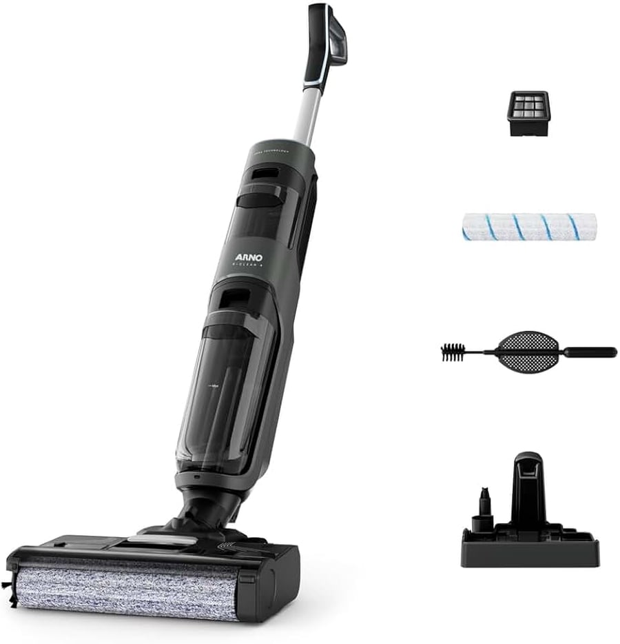 Limpadora de pisos sem fio Arno X-Clean 4 que aspira e passa pano
