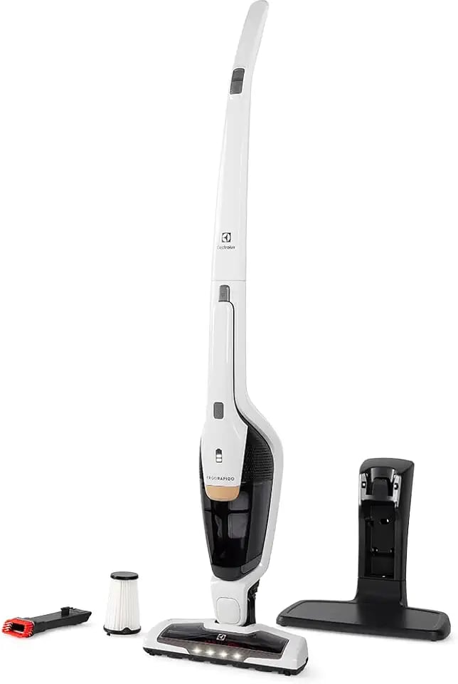 Aspirador de pó vertical Electrolux Ergorapido ERG25B sem fio 2 em 1 branco