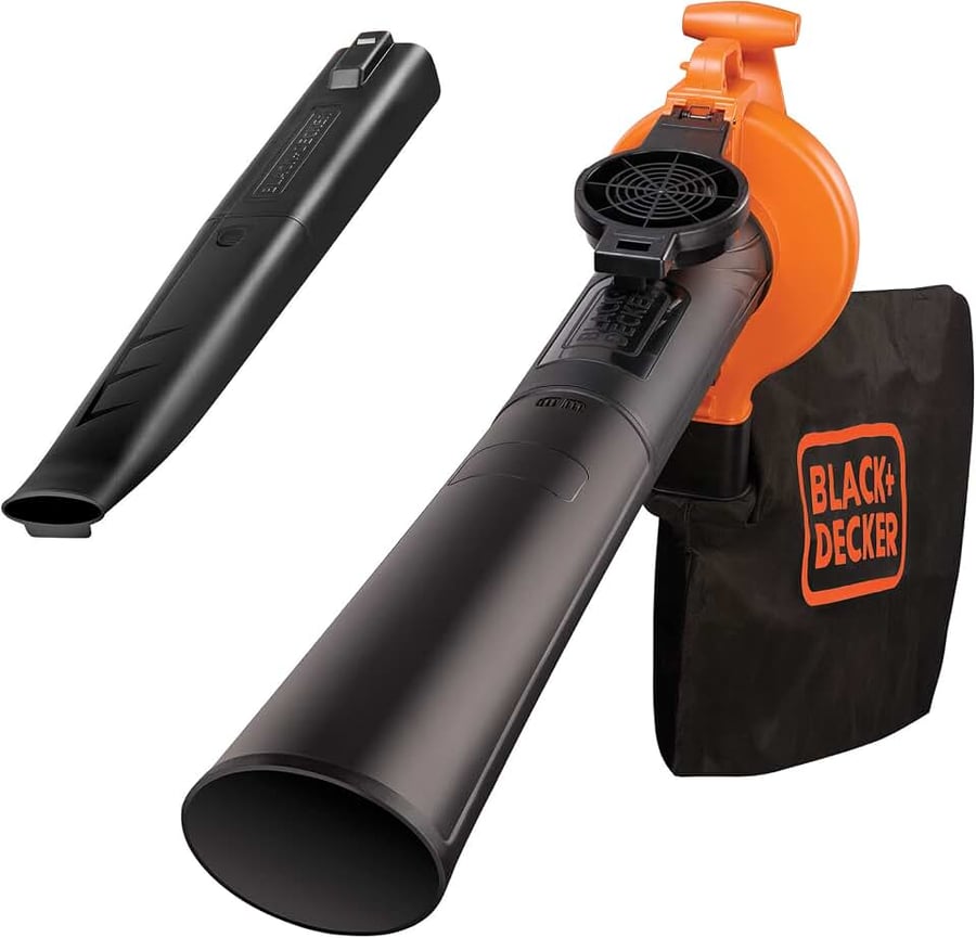 Aspirador soprador e triturador Black+Decker BV25 220V para folhas